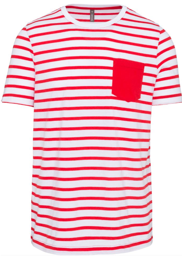 White/Red Stripe